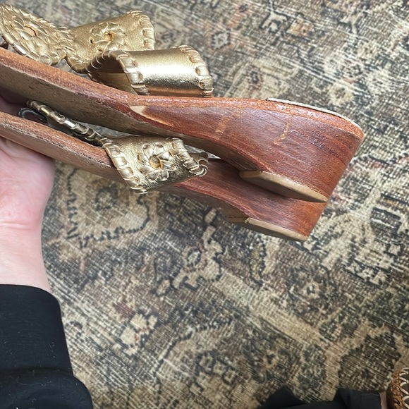 Jack Rogers Hampton Wedge in Gold - Picture 5 of 5